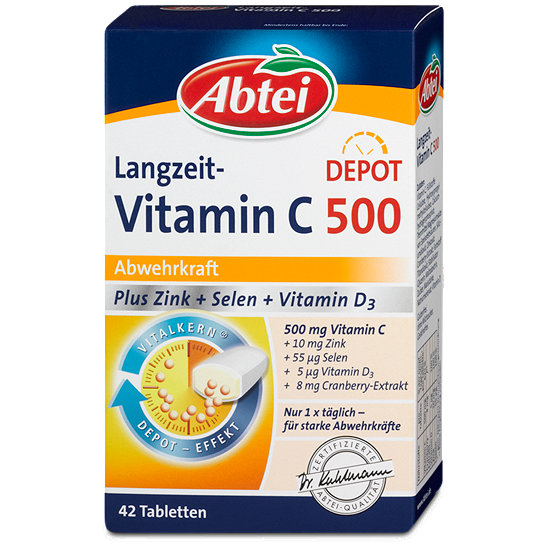 Abtei Langzeit Vitamin C Depot Abwehrkraft Tabletten