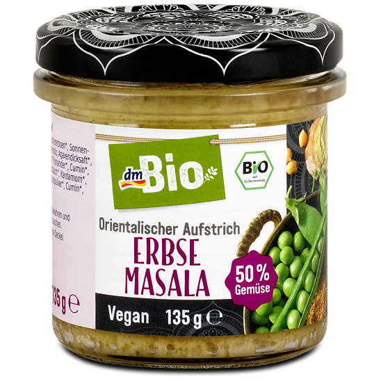 DmBio Orientalischer Aufstich Erbse Masala