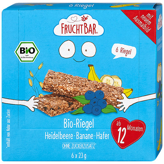 Fruchtbar Bio Riegel Heidelbeere Banane Und Hafer