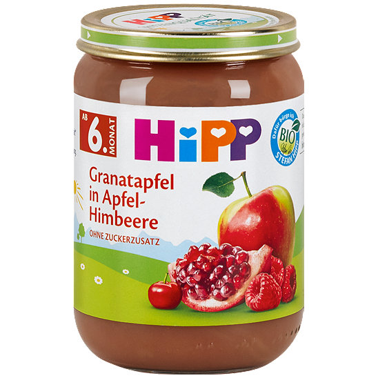 Hipp Fruchtbrei Granatapfel In Apfel Himbeere