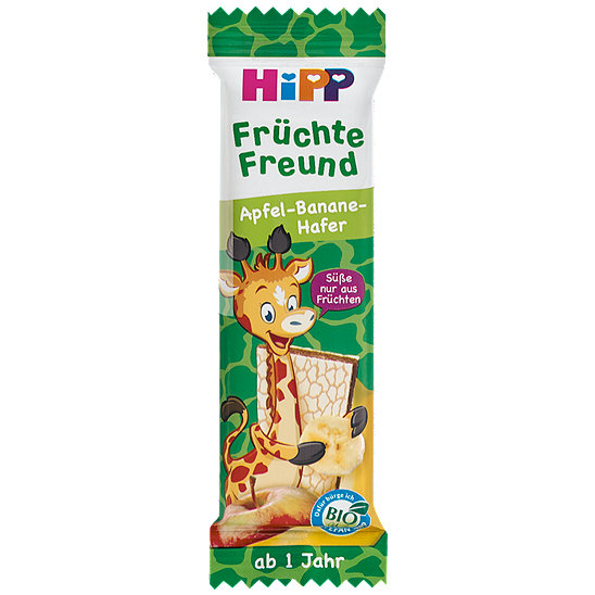 Hipp Früchte Freund Bio Früchte Riegel Apfel Banane Hafer