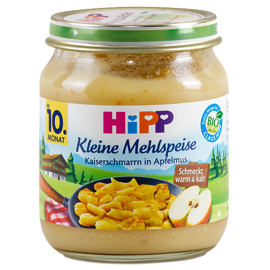 Hipp Kleine Mehlspeise Kaiserschmarrn In Apfelmus