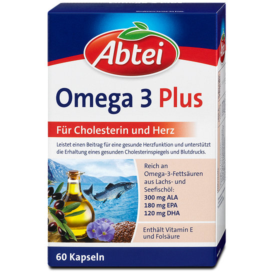 Abtei Omega 3 Plus Kapseln