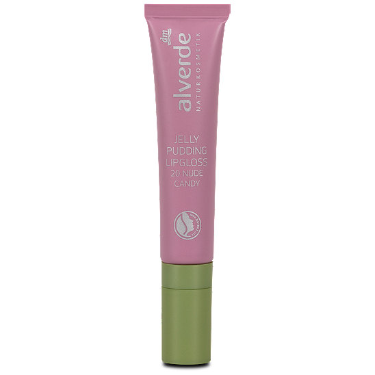 alverde Jelly Pudding Lipgloss Nr. 20 Nude Candy Gloss, für Mama