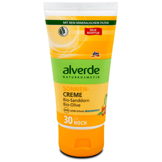 alverde Sonnencreme Bio-Sanddorn Bio-Olive LSF 30 - Sonne