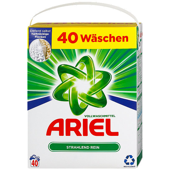 Ariel Vollwaschmittel Pulver Strahlend Rein