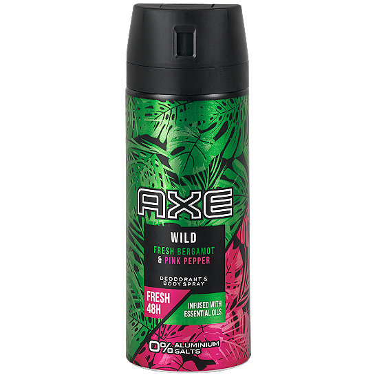 Axe Wild Fresh Deodorant & Bodyspray Bergamot & Pink Pepper