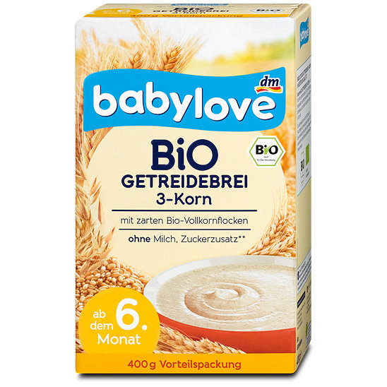 Babylove Bio Getreidebrei 3 Korn