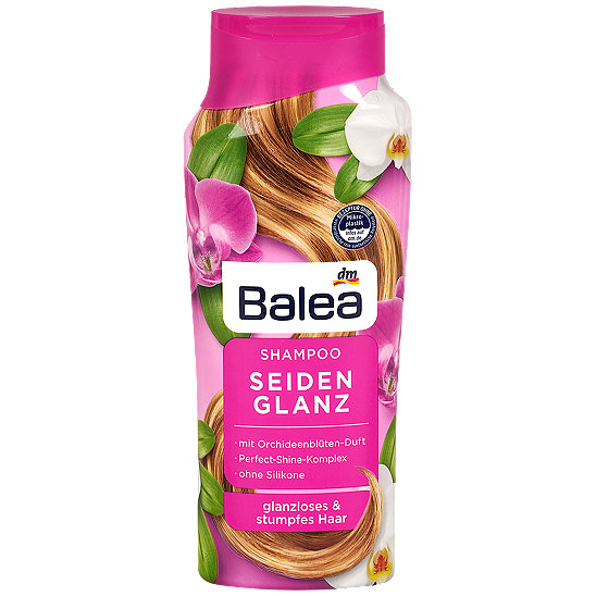 Balea Shampoo Seidenglanz mit Orchideenblüten-Duft