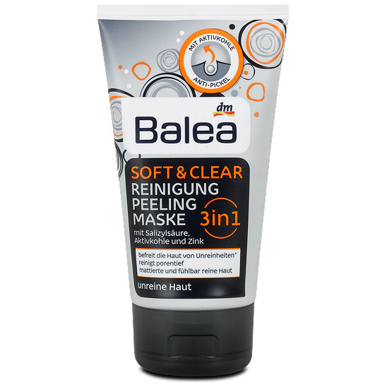 Balea Soft & Clear 3in1 Reinigung, Peeling und Maske Masken