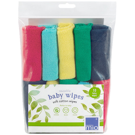 Bambino Mio baby wipes wiederverwendbare Waschlappen