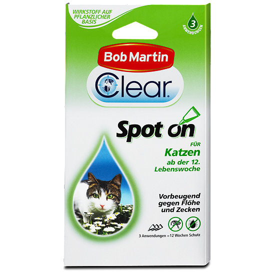 Bob Martin Spot On Für Katzen 24 Wochen Bob Martin Clear Spot on für Katzen - Katzenpflege im dm Online Shop