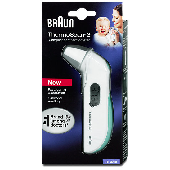 Braun Thermoscan 3 OhrenMessgerät IRT 3020 Diagnostika & Tests
