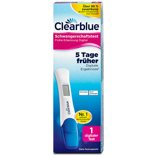 Clearblue Schwangerschaftstest Fruhe Erkennung Digital