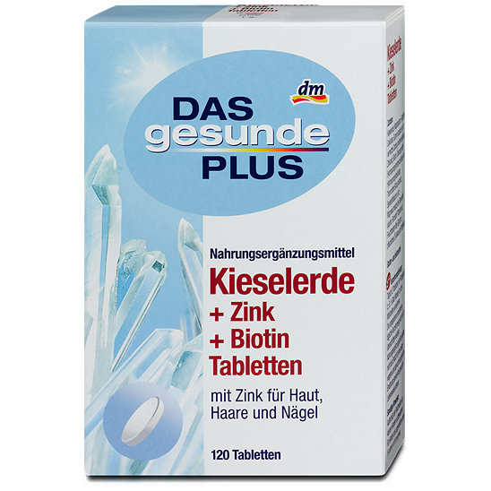 Das Gesunde Plus Kieselerde Calcium Zink C Lutschtabletten DAS gesunde PLUS Kieselerde + Zink + Biotin Tabletten