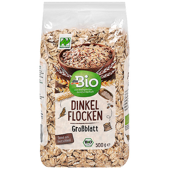 dmBio Dinkel Flocken Großblatt - Müsli &amp; Cerealien im dm Online Shop