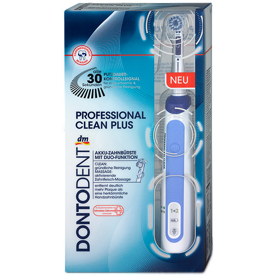 Sensident Elektrische Zahnbürste Perfect Clean Professional Dontodent Professional Clean Plus Akku-Zahnbürste - Zahnbürsten