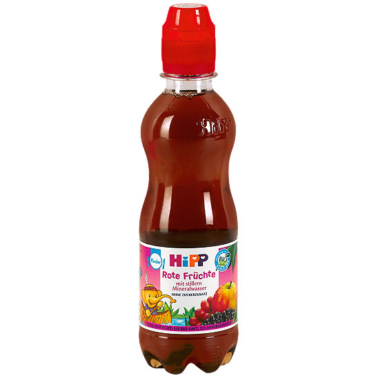 Hipp Rote Früchte Saft mit stillem Mineralwasser