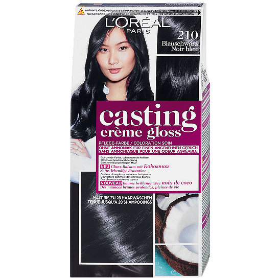 L Oreal Casting Creme Gloss Pflege Farbe Nr 210 Blauschwarz