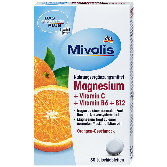 Mivolis Magnesium Lutschtabletten mit Orangengeschmack