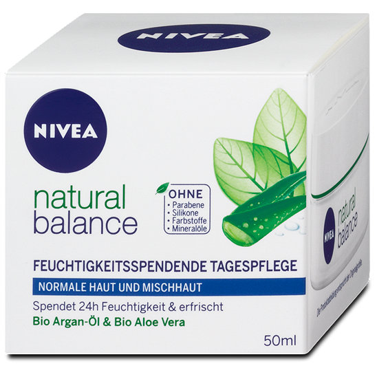 Nivea natural balance feuchtigkeitsspendende Tagespflege