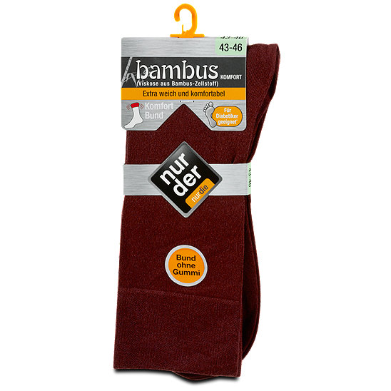 Nur Der Bambus Herrensocken Komfort Sort Gr 43 46