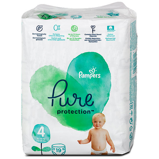 Pampers Pure Protection Windeln Gr 4 9 14 Kg