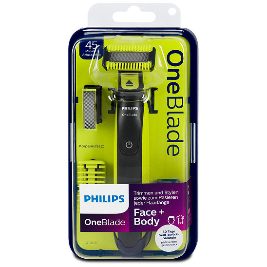 philips oneblade face&body