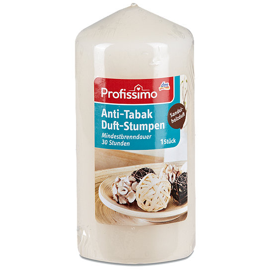 Profissimo Anti-Tabak Duft-Stumpen - Kerzen im dm Online Shop Profissimo Anti-Tabak Duft-Stumpen - Kerzen im dm Online Shop