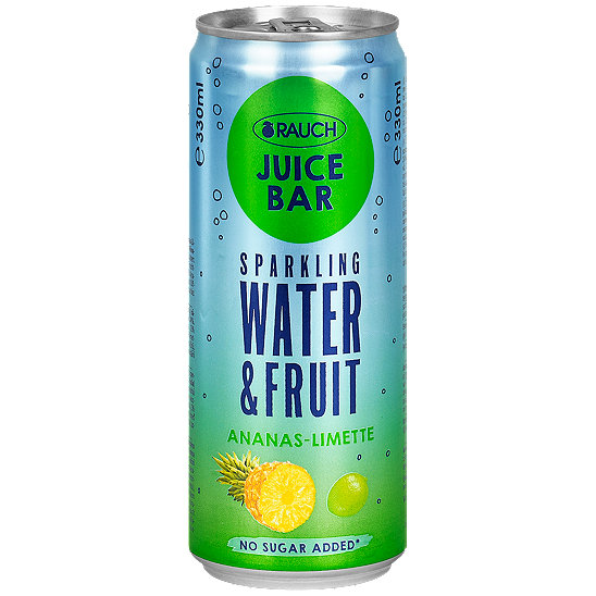 Rauch Juice Bar Sparkling Water & Fruit AnanasLimette