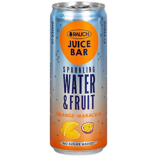 Rauch Juice Bar Sparkling Water & Fruit OrangeMaracuja