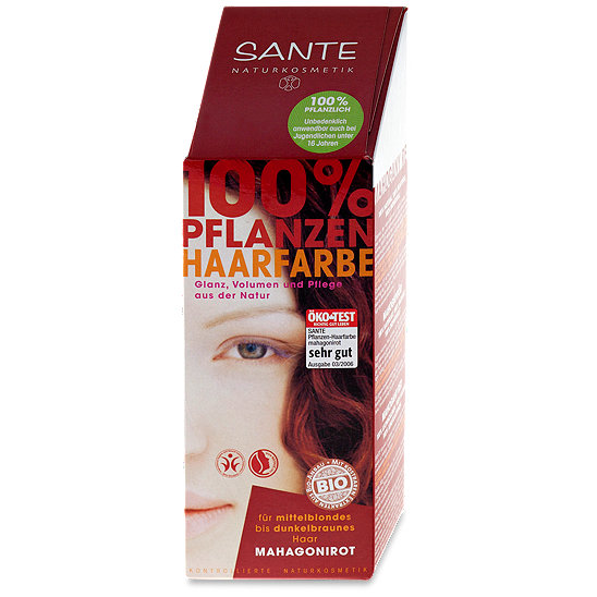 Sante 100 Pflanzenhaarfarbe Mahagonirot Haarfarbe