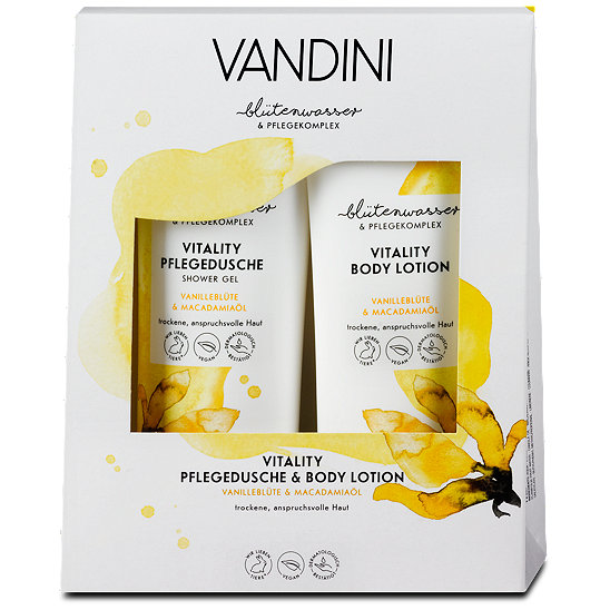 Vandini Vitality Körperpflege-Set Pflegedusche & Body Lotion