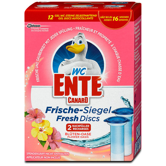 WC-Ente Frische-Siegel WC-Spüler Blüten-Oase Nachfüller