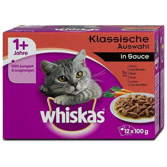whiskas Katzenfutter Herzhaftes Ragout in Sauce